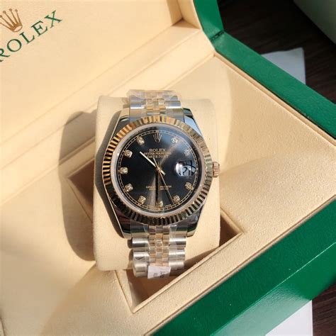 Swiss Rolex Datejust Replica Stainless Steel Strap Black Dial 41mm Best Rolex Replica Watches