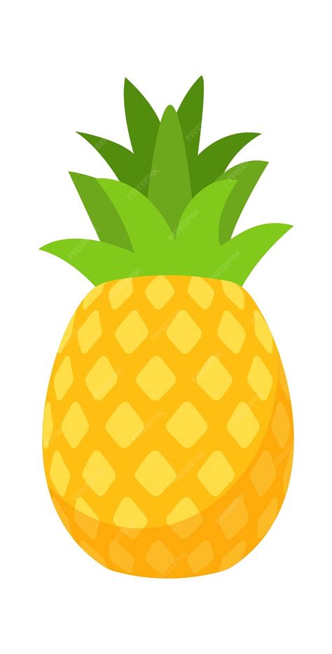 Premium Vector Pineapple Tropical Fruit Vector Illustration