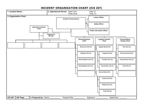 37 Ics Organizational Chart - Free to Edit, Download & Print | CocoDoc