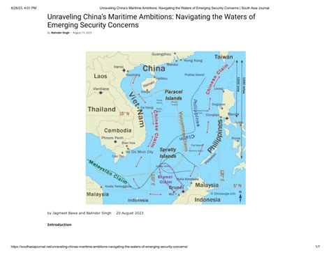 (PDF) Unraveling China's Maritime Ambitions: Navigating the Waters of ...