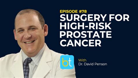 Surgery For High Risk Prostate Cancer BackTable Urology Podcast