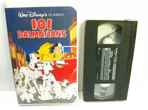 WALT DISNEY'S CLASSIC 101 Dalmatians Black Diamond VHS Vintage 1992 ...