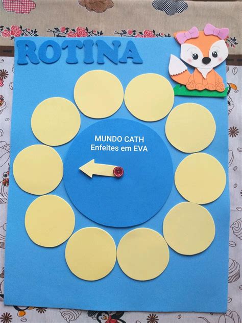 Placa Decora Ao Sala Aula Escola Eva Rotina Enfeite Elo