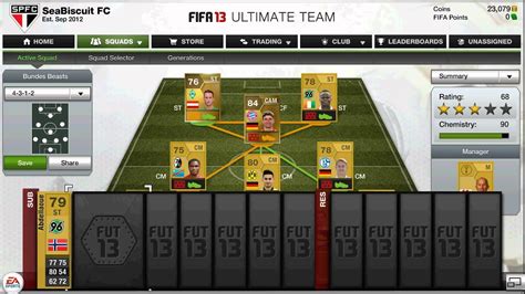 Fifa 13 Ultimate Team Squad Builder Bundesliga YouTube