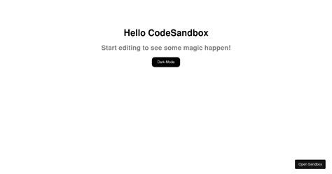 Change Theme Codesandbox