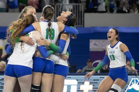 Fgcu Beats Lipscomb 3 0 In The Asun Volleyball Championship Game