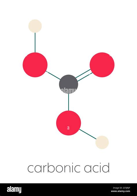 Carbonic Acid Molecule Formed When Carbon Dioxide Is Dissolved In