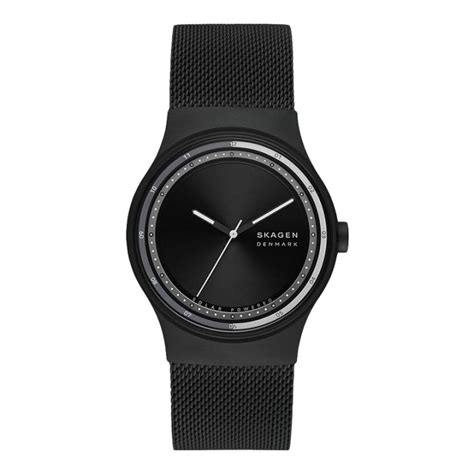 Jam Tangan Pria Skagen Sol Skw Solar Powered Men Black Dial Black