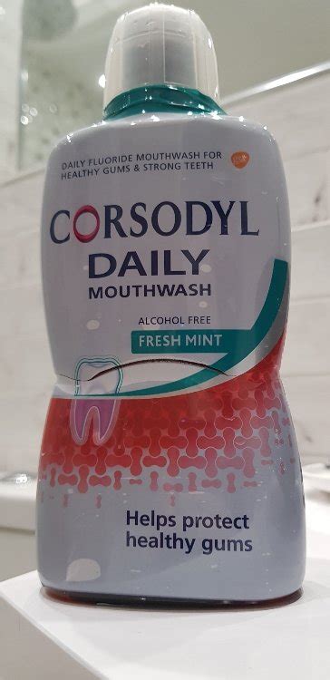 Corsodyl Daily Mouthwash Freshmint Alcohol Free 500 Ml INCI Beauty