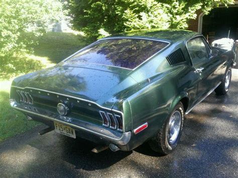 Ford Mustang Fastback 1968 Green For Sale 8t02j2063xx 1968 Mustang