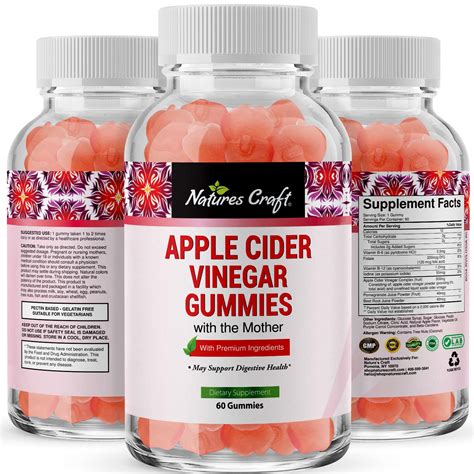 Acv Apple Cider Vinegar Gummies Natural Energy Supplement Acv Gummy