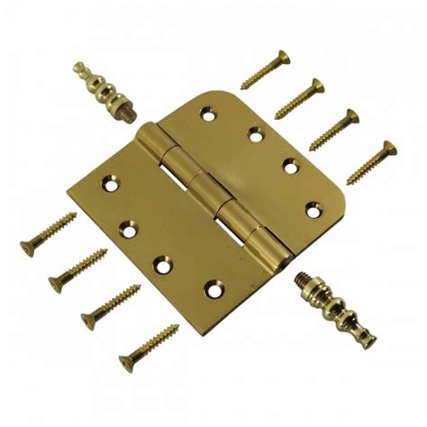 Bright Solid Brass Door Hinge 4 Steeple Tip Renovators Supply