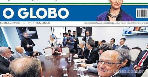 Capa O Globo Edição Sexta 4 de Novembro de 2022