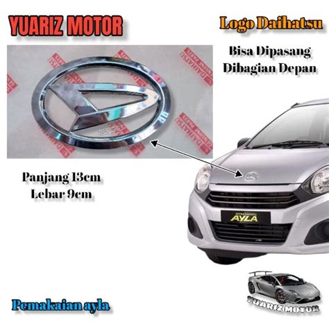 Jual Logo Grill Depan Daihatsu Ayla Original Emblem Logo Bagasi