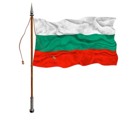 Bandera Nacional De Bulgaria Fondo Con La Bandera De Bulgaria Foto