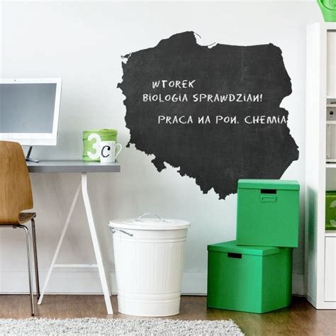 Naklejka Tablicowa Mapa Polski T Naklejki Na Cian Multix Shop