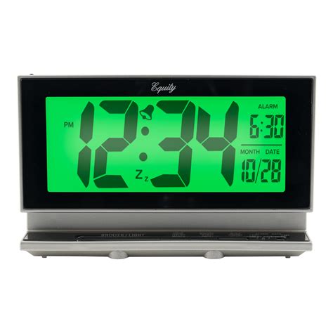 Equity By La Crosse Inch Digital Lcd Alarm Clock With Night Vision