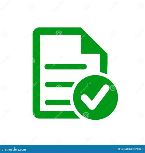 Approval Check Mark Icons Set Isolated Checklist Symbols Collection