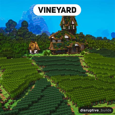 Here's a Vineyard I created! What do you think? : r/Minecraftbuilds