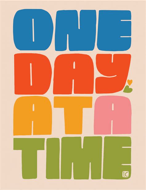 One Day at a Time Art Print – Lisa Congdon