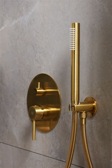 Kfa Moza Brushed Gold Concealed Shower Set Builders Fort