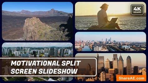 Videohive Multiscreen Motivational Slideshow Split Screen Opener