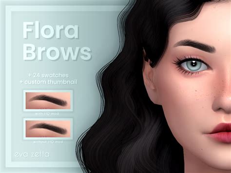 The Sims Resource Flora Brows Eva Zetta