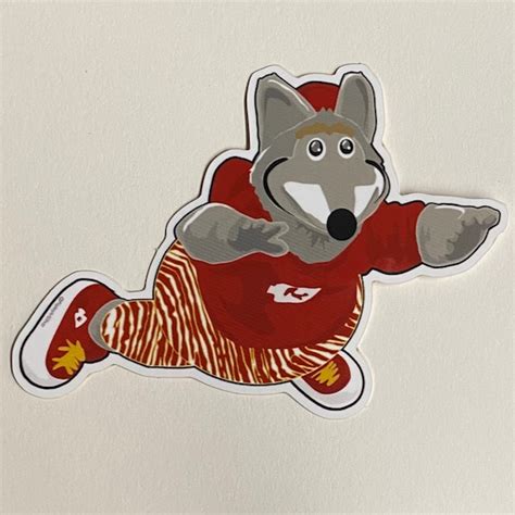 KC WOLF Kansas City Chiefs Sticker Weatherproof Vinyl | Etsy