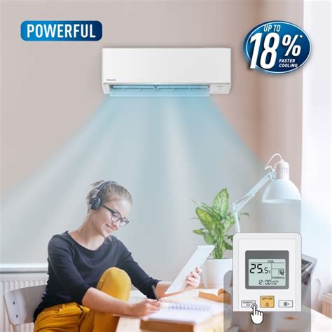 Panasonic AC Wall Mounted Split Standard Inverter Si Biru 1 PK CS CU