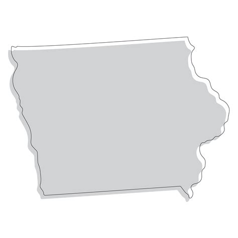 Iowa State Map Map Of The Us State Of Iowa 39148379 Png