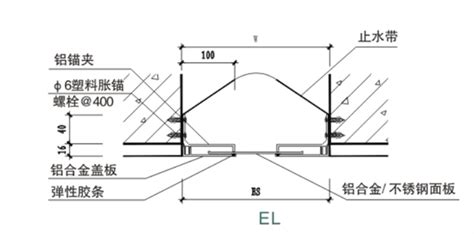 卡锁型外墙el苏州厦安建筑变形缝装置有限公司