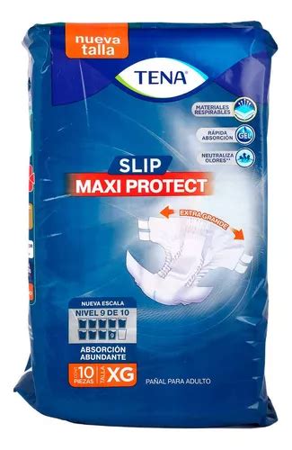 Tena Slip Maxi Protect XG Con 10 Protectores MercadoLibre