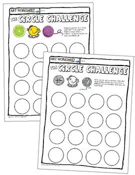 The Circle Challenge — Art Drawing Fun Worksheet Game Early Finisher Sub Plan