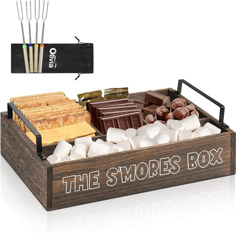 Amazon Smores Kit For Fire Pit Smores Caddy Organizer For S Mores