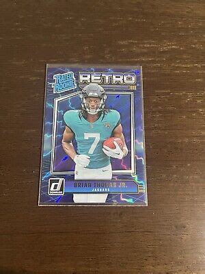 Panini Donruss Brian Thomas Jr Rated Rookie Retro Blue Laser