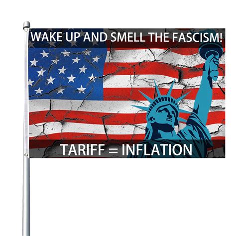 Protest Flag Flag Black Lives TARIFF = INFLATION Activism Rallies