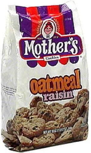 Mothers Oatmeal Raisin Cookies 18 Oz Nutrition Information Innit