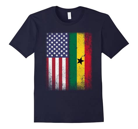 American Ghanaian Flag T Shirt Ghana African Heritage Tee Pl Polozatee