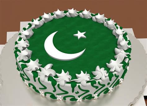 Premium Photo August Pakistan Independence Day Cake