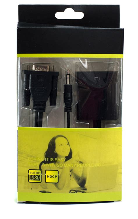 Convertidor Vga A Hdmi Audio Caja Verde La Red Electr Nica