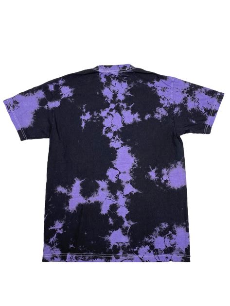 Black Purple Crystal Wash Short Sleeve T Shirt Custom Colors Apparel