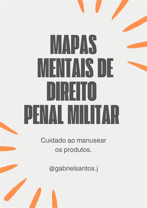 Mapas Mentais Direito Penal Militar João Gabriel Santos Sousa