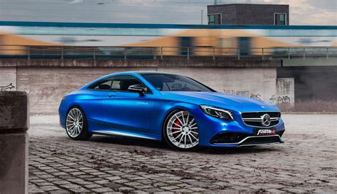 2017 Mercedes AMG S63 Coupe By FOSTLA De Is Dripping Blue Chrome CAR