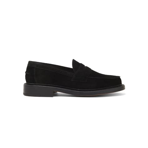 The Ellis Penny Loafer Midnight Suede Blackstock And Weber