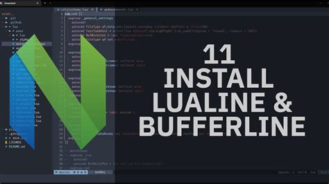 Vim Tutorial Setup Lualine Dan Buferline Youtube