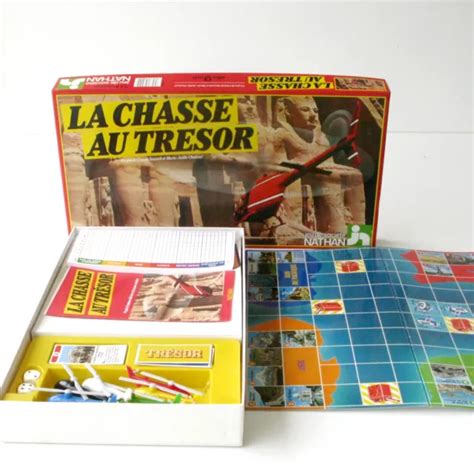 ANCIEN JEU DE Société LA CHASSE AU TRESOR Jeu Nathan vintage des