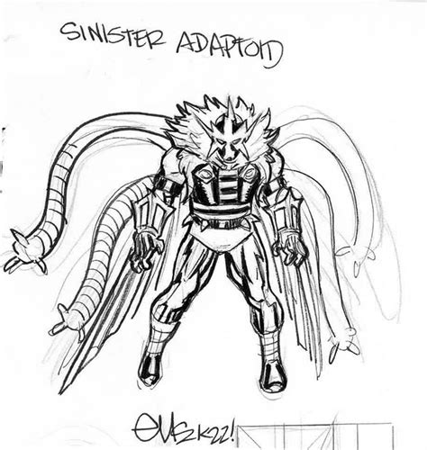 Sinister Adaptoid Character Design Art By Ed Mcguinness