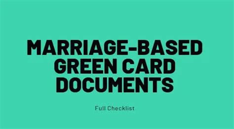 Marriage Based Green Card Timeline 2023