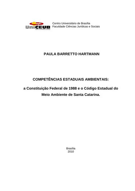 Pdf Paula Barretto Hartmann Compet Ncias Repositorio Uniceub Br