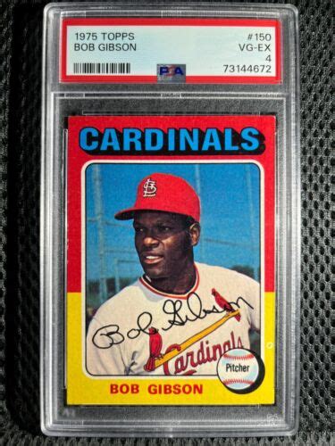 Topps Bob Gibson Hof Psa Vg Ex Cardinals Ebay